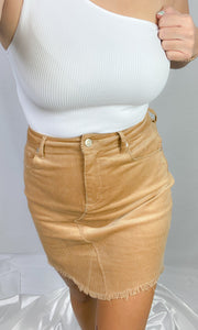 Corduroy Fever Mini Skirt